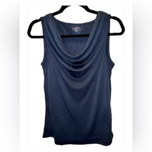 LOFT Women's Navy Sleeveless Top